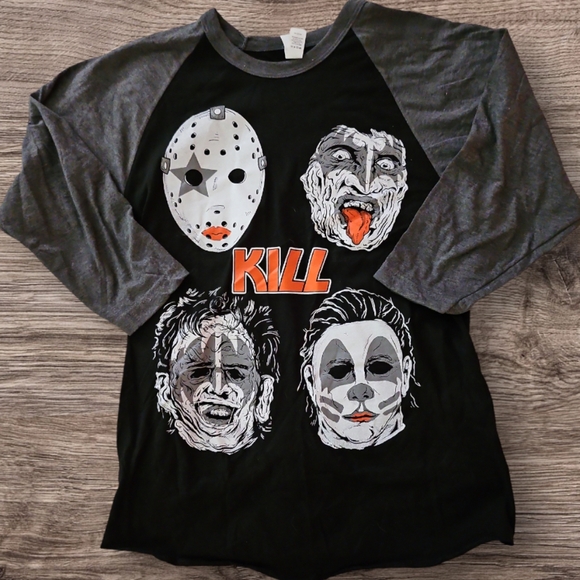 Other - KISS/HORROR Mashup Baseball Tee